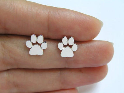 Cute Paw Print Earrings for Women Cat and Dog Paw