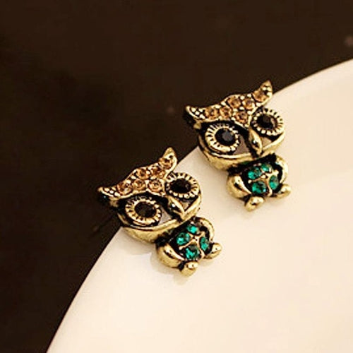 Fashion Style Owl Rhinestone Cute Vintage Ear