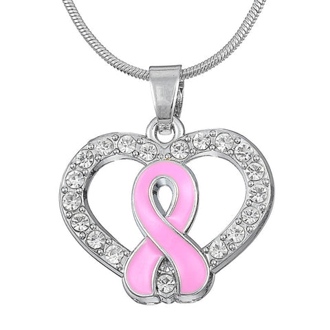 Pink Ribbon Pendents Breast Cancer Awareness Necklace